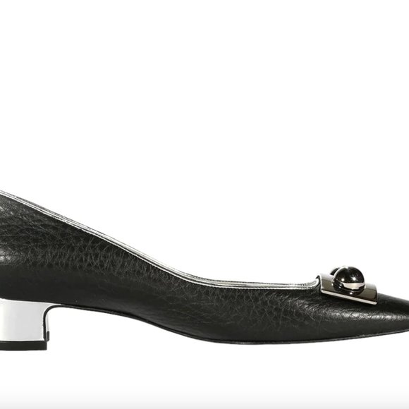 Dolce & Gabbana Women's Black Calf-Skin Leather Slip-On Pumps - Picture 5 of 5
